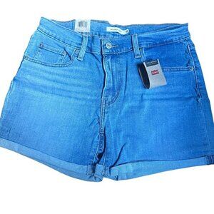 Levi's Jean Shorts Women's Size 30 Blue Mid-Length Denim Pockets